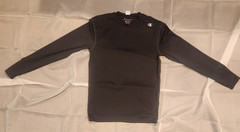 Champion Double Dry Shirt Men L Black Long Sleeve Stretch Relax Training Wicking
