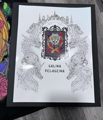 T-shirt with handmade art+Certificate of Authenticity. Choosing size and clothes