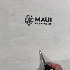crazy shirt maui brewing T shirt mens L cream tan coconut dye