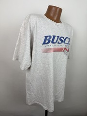 Vintage Busch Beer Shirt Mens XL 90s Busch Non Alcoholic Beer T-shirt Distressed