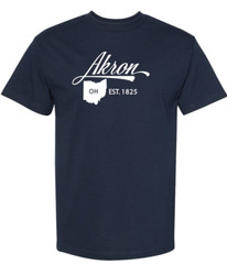 Akron Ohio State T-Shirt Short Sleeve Graphic Tees Unisex Apparel