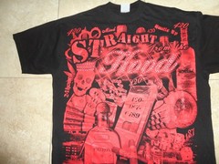 Black Straight Out of the HOOD Ghetto Heavy Cotton T Shirt Adult 2XL Big & Tall