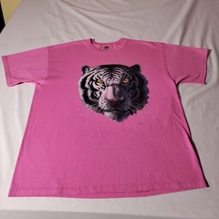 Wild Side Tiger Pink Short Sleeve Shirt Size XL Vtg – Imperfect
