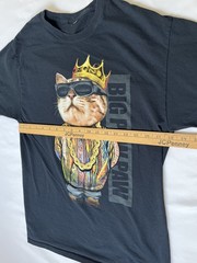 Big Paw Paw Shirt Mens S/XS Big Poppa Cat Hip Hop Rap Parody Graphic Tee Top