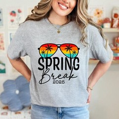 Aesthetic 2025 Spring Break Friends Family Tee Men Women T-Shirt