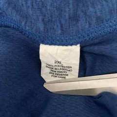 BCG Mens Shirt Top Size 2XL Blue Athletic Long Sleeves Crew Neck Pullover