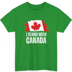 I Stand With Canada America Canadian USA Flag Unisex T-Shirt
