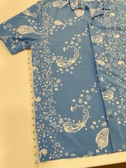 Malibu Beach Club By Drill Clothing Button Up Light Blue Paisley Shirt Sz Large
