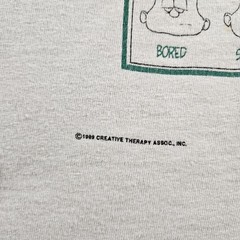 Vintage Fruit Of The Loom Shirt Mens Medium White Feeling Today Cartoon Tee 1989