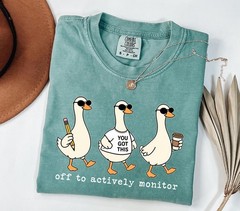Comfort Colors Test Day Goose Shirt, You Got This Teacher Tee, Off To Actively