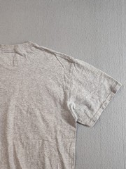 Majestic Men Shirt M Gray Print Crew Neck Short Sleeve Logo Pullover Casual Tee