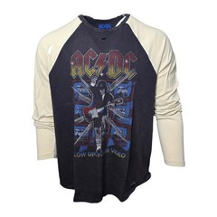 Lucky Brand AC/DC Blow Up Your Video Raglan Graphic T-Shirt Men’s Long Sleeve 2x