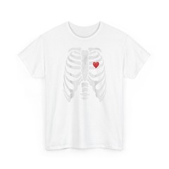 Heart Rib Cage X-Ray Skeleton Tee