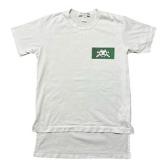 Rare COMME des GARCONS SHIRT Invader T-shirt M Cotton Asymmetrical Extended Tee