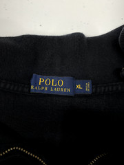 Ralph Lauren Polo Quarter Zip Mens XL Black Sweater Pullover Made In Sri Lanka