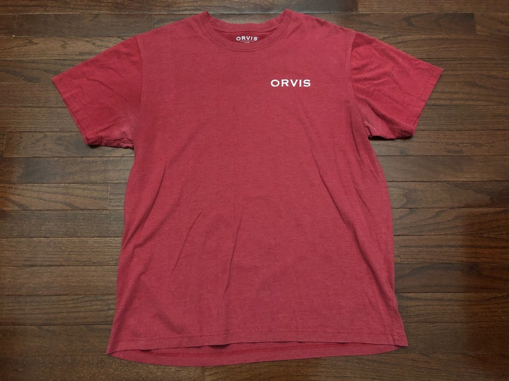 ORVIS CLASSIC COLLECTION T SHIRT MENS LARGE RED FLY FISHING SPORTING GOODS L