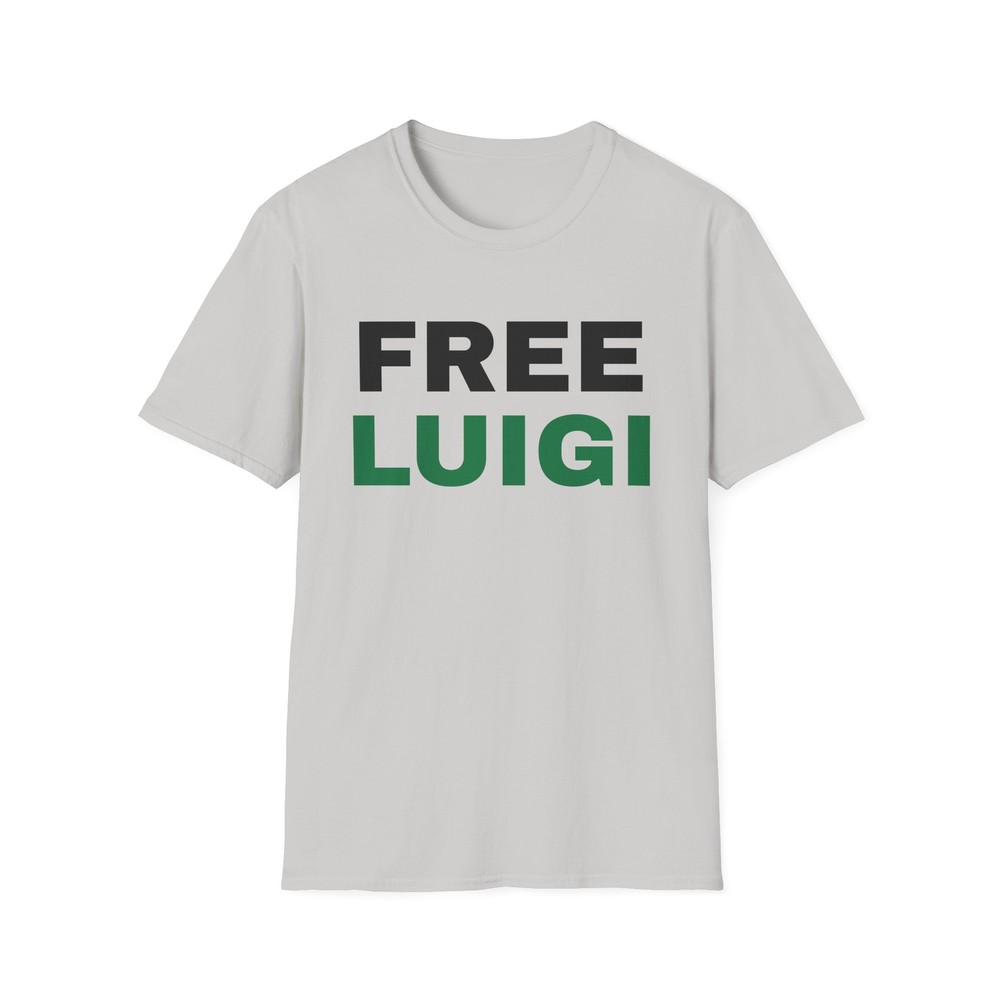 Unisex Free Luigi Mangione Softstyle T-Shirt Top XS-5XL