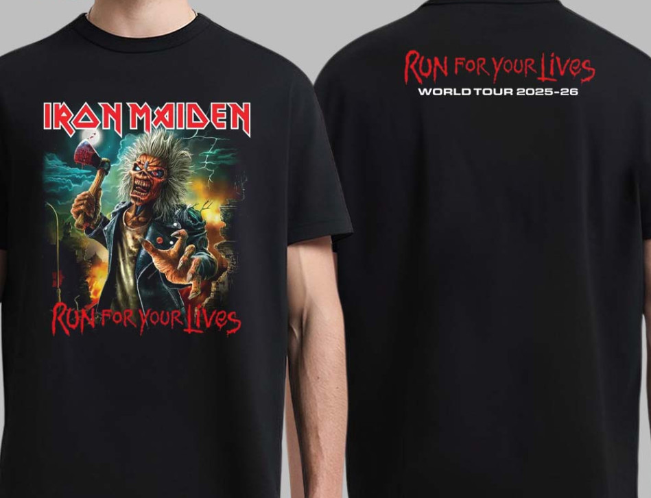 Iron Maiden Run For Your Lives World Tour 2025 2026 OG Unisex T-Shirt