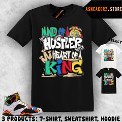ASneakerZ Tee Shirt To Match J’s 7 Miro 2026 Matching Snkr Hustle King T-Shirt