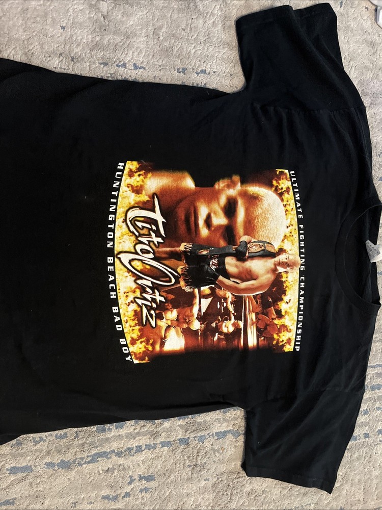 Vintage 1998 UFC Tito Ortiz Huntington Beach Bad Boy MMA Wrestling T-Shirt XL