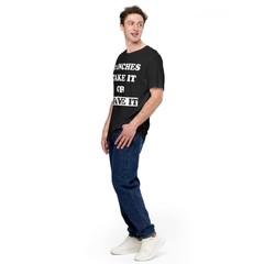 2 inches unisex tshirt