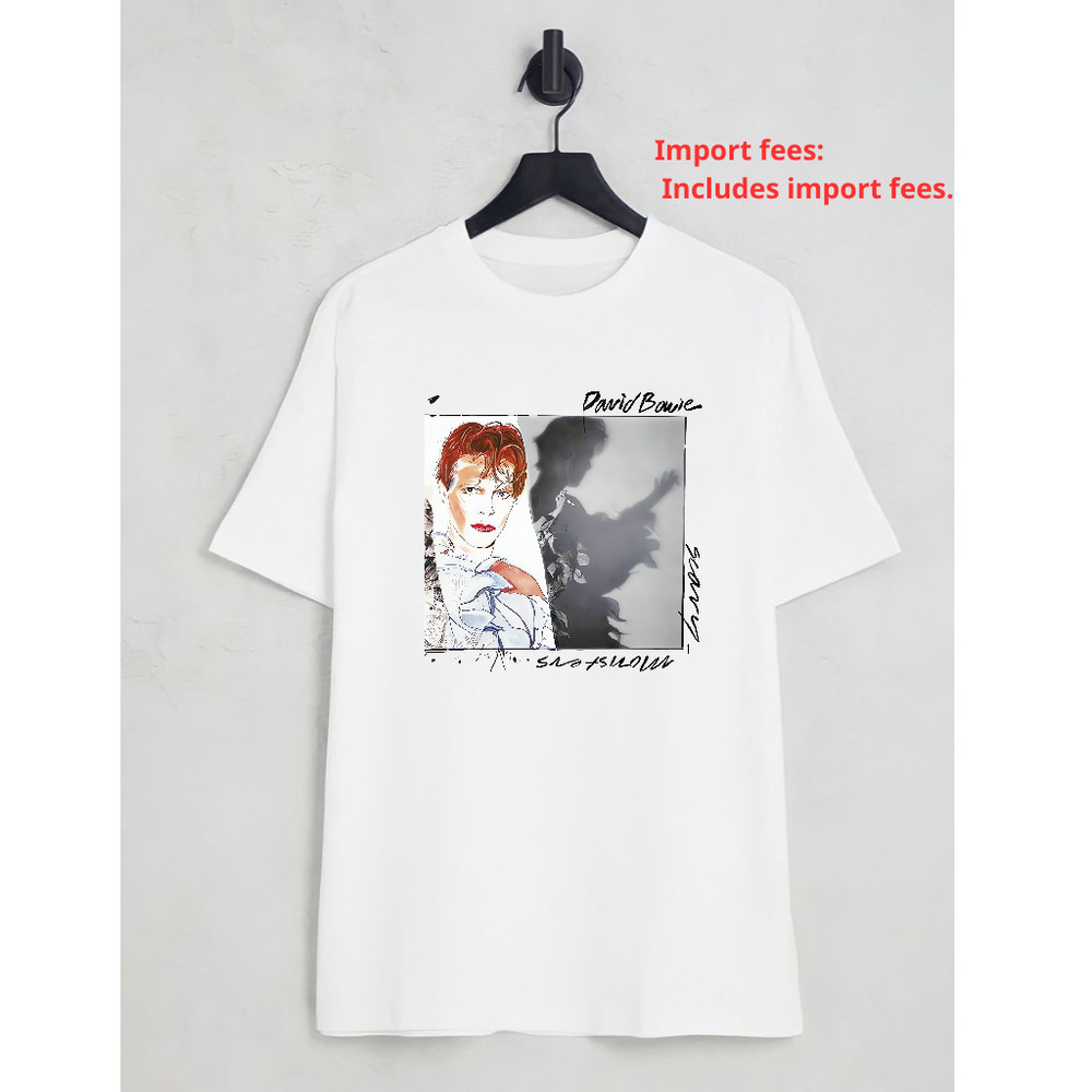 Hot David Bowie “Scary Monsters” White Unisex T-Shirt