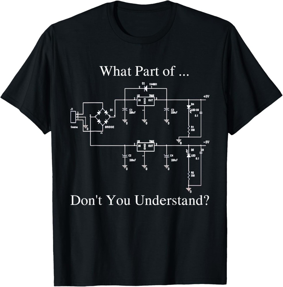Funny Engineering T-Shirt Black Small Classic Fit Crew Collar Modern T-Shirt