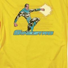 DC Sinestro Licensed Adult Unisex T-Shirt Regular Fit Tee SM-3X