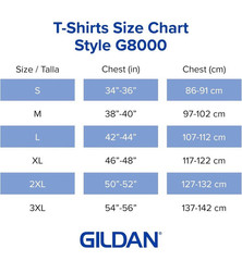 (PACK OF 2) Gildan Unisex-Adult Dryblend T-Shirt Navy Medium G8000