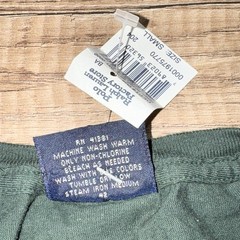 VTG Polo Ralph Lauren Single Stitch Green Throwback Pony Pocket T Shirt Mens S