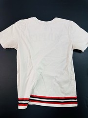 Nike Air Jordan T-Shirt Graphic Print Mens Size Large White Red 3rd Pick Hole