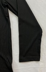 men’s Gildan t-shirt size 5XL black long sleeve rib cuff pull-on cotton
