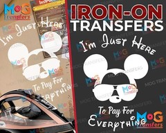 Funny Dad Disneyland Holiday Tshirt Iron On Transfer Mickey Daddy Vacation Gift