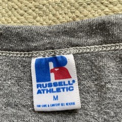 Vintage Tri Blend T Shirt 80s Medium Gray Rayon Shively Fire Kentucky Russell