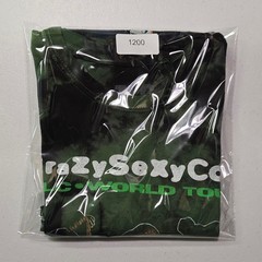 TLC CrazySexyCool Tour Tie Dye Graphic Tee Medium Green Black 90s R&B Streetwear