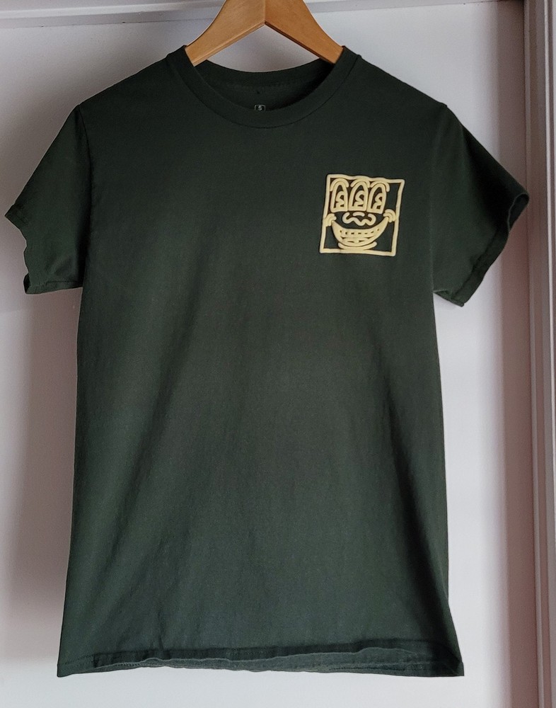 Keith Haring T-Shirt Size S Unisex Green Cotton Graphic Print