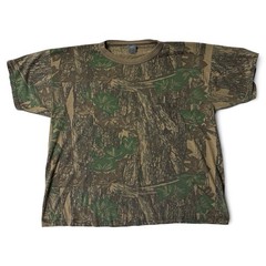VTG Ace Sportswear Trebark Camo Pocket T Shirt XXL Camoflage Made in USA