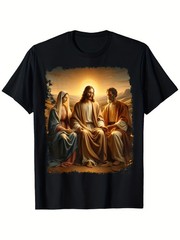 Men’S Christ Mary Joseph Holy Family Christian Graphic T-Shirt