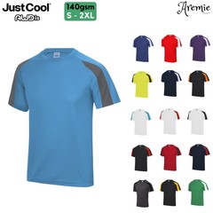 AWDis Mens Short Sleeve Polyester T Shirt, Cool Quick Dry Wicking Training Top