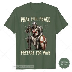 Christian Knight Shirt Prayer Warrior Crusader Tee Armor Of God Religious Gifts