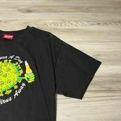 Nelk Boys Shirt Mens Large Black Full Send Corona Virus Beer Graphic EUC