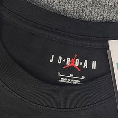 Jordan Shirt Mens XL Black Gym Red Jumpman Brooklyn Nike Air Oversized Fit Tee
