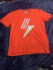 Adidas Ultimate Tee T-shirt Short Sleeve Orange 2012 Men’s Size Large Logo