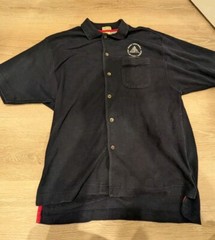 Vintage Rock And Roll Hall Of Fame Shirt Men’s XL Button Up Polo