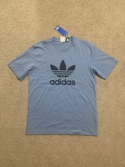 adidas Originals Adicolor Trefoil Tee Shirt JY3758 Light Blue Mens New Sz S, M