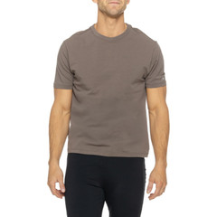 Kenneth Cole Active Tech Crew Neck Short Sleeve T-Shirt UPF 50+ Cocoa Dust Sz L
