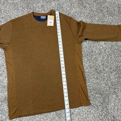 Levi’s Men’s Long Sleeve Standard Fit Thermal Shirt Brown Beige – Size L – NWT