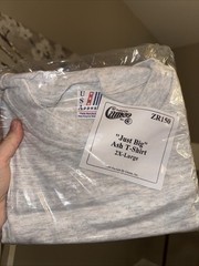 Vintage 1994 USAppeal Blank “Just Big” Blank Tshirt Ash Grey 2XL NEW