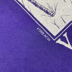 Vintage Vermont Shirt Mens XL Purple Don Doubleday Winter Scene 1993 Hanes USA