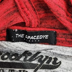 Brooklyn Cloth Gray Red Blue Long Sleeve Hooded T-Shirt Men’s S